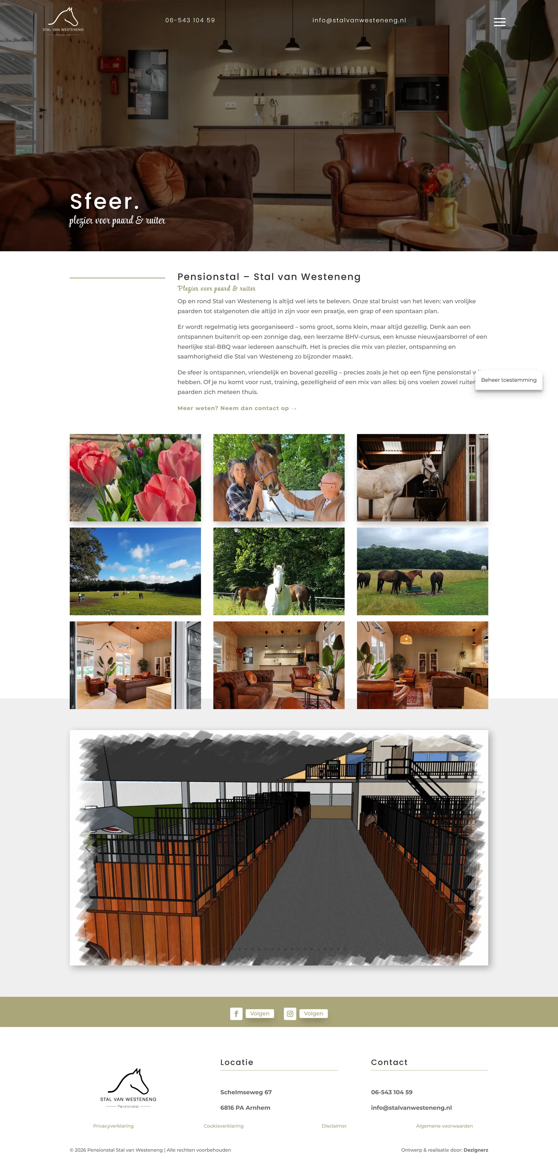 Captura de la página de ambiente de Stal van Westeneng