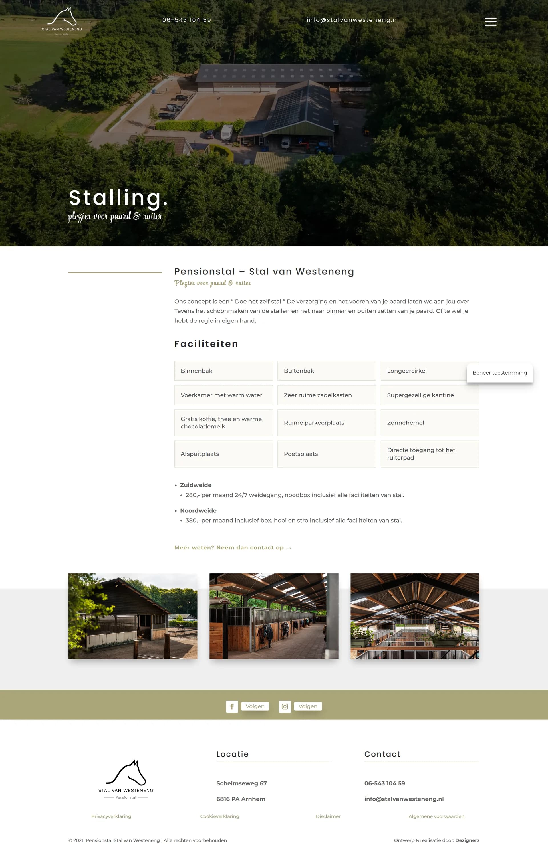 Captura de la página de estabulación de Stal van Westeneng
